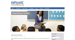 Desktop Screenshot of edfirstsc.org